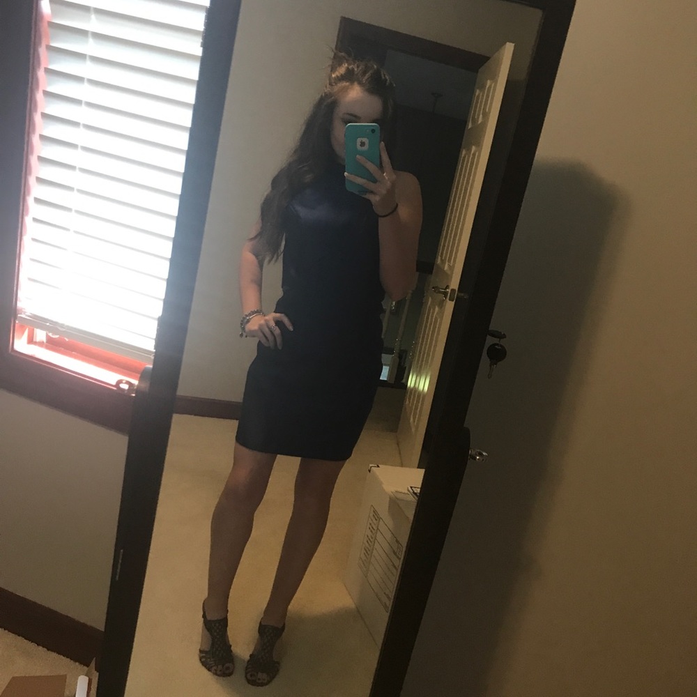 Mori Lee prom dress blue size 2
